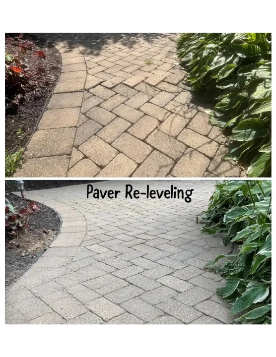 Paver re-leveling restoration